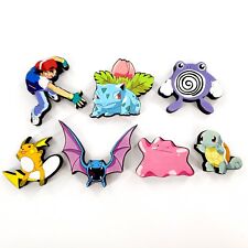 Vintage Pokemon Die-Cut Refrigerator Magnets Lot Of 7 Thick picture
