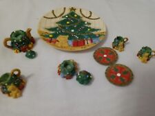 Vintage Miniature Tea Set Christmas Tree~ 10 piece set picture