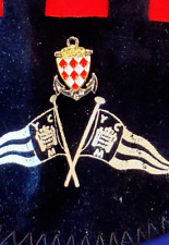 YCM Yacht Club of Monaco member's tie / lapel pin rare in original pouch picture