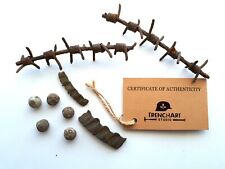 Barbed Wire Germany original WW1 WWI War Battle Relic Copper Rotating Band Ball picture