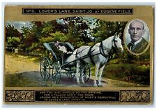 1909 Lover's Lane Saint Jo. By Eugene Field DPO Osterdock Iowa IA Postcard picture