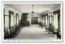 c1930s Part of Lobby Leading to Dining Room Dillsboro Sanitarium, IN Postcard picture