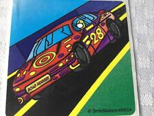VTG 1990s Sticker 2 1/2 Inches Racing Car Smile Makers Road Hugger picture