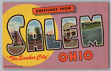 Postcard Greetings From Salem, Ohio, Large Letter picture