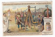 Ancient Rome: Vintage 1911 Trade Card of BRENNUS Senones Gaul Defeats Rome picture
