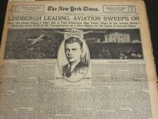 1928 MAY 20 NY TIMES SPECIAL FEATURES LINDBERGH LEADING AVIATION SWEEPS- NT 7078 picture