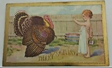Antique Thanksgiving Postcard Lot of 6 Vintage Ephemera Post Cards Early 1900s picture
