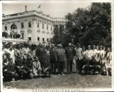 1932 Press Photo President H Hoover George Washington Bicentennial Essay Winners picture