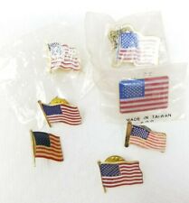 Pins Bubble Acrylic Metal 9-11 Yellow Ribbon American Flag Vintage Set of 7  picture