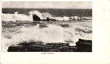 Surf Scene Big Waves Vintage Postcard Un-Posted Un-Divided Back 1900s picture