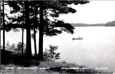 Vintage RPPC Postcard Boating on Spider Lake Hayward WI Wisconsin          F-350 picture