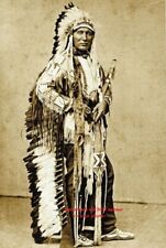 1877 Chief Touch the Clouds PHOTO 7 ft tall Crazy Horse Cousin  Native American picture