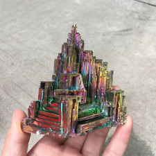 Natural Raw Aura Rainbow Titanium Bismuth Quartz Crystal Mineral Specimens Gift picture