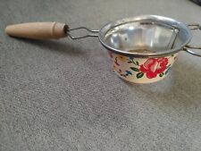 Vtg Miracle Gem Small Flower Painted Strainer picture