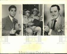 1960 Press Photo Paul Picerni, Nick Adams, Soupy Sales & Alladin Pallante picture