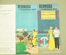 vtg 1949 Queen of Bermuda Furness Line Rates & Sailings Schedule Travel Brochure picture