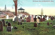 C.1910 Old Burial Hill, Marblehead, Mass. Postcard P133 picture