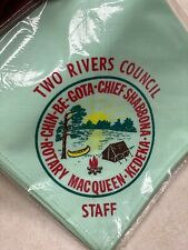 Two Rivers Council Light Green Camp Staff Neckerchief picture