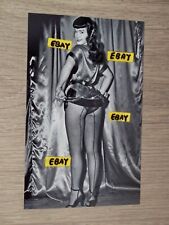 4X6 Vintage Art Photo Bettie Page In Sexy Dress Pulling Up Showing Panties Hose picture