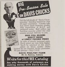 1942 Print Ad Davis Poultry Farm Chicks,Chickens Ramsey,Indiana picture