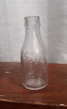 Royal Purple  Bottle  Vintage  Grape Juice Soda 5 and 1/2 Inches tall  Embossed picture