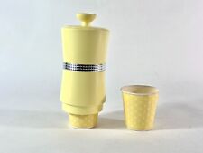 1970’s Dixie Cup Dispenser Pale Yellow 3 oz With Cups Vintage picture