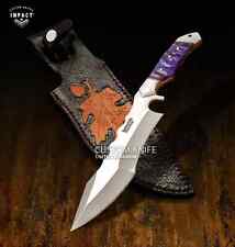 IMPACT CUTLERY RARE CUSTOM FULL TANG BUSHCRAFT SKINNING KNIFE RESIN HANDLE- 1615 picture