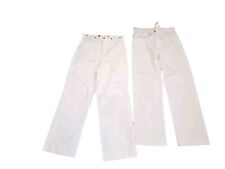 West Point Military Academy Whites Pants Uniform Vintage Lot Of 2 picture