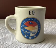 Vintage Bill’s Mug Shop “Chief of Naval Reserve” Ceramic Mug/ Navy Memorabilia picture