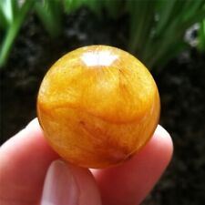 33g 28.5mm Rare Golden Flame Sphere Natural Golden Hair Rutilated Quartz Ball picture