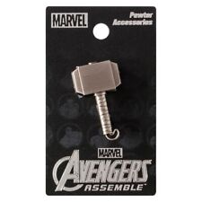 Thor's Hammer Pewter Pin,  Ragnarok Avengers, Marvel Disney Lanyard, Norse Gift picture