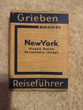 Grieben Reisefuhrer Band 86 New York Travel Guide 1938 Pull Out Maps picture