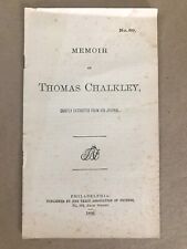 ORIGINAL: Thomas Chalkley Memoir, Society of Friends, 1890 Pamphlet (Quakers) picture