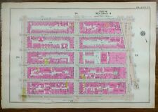 Vintage 1916 TIMES SQUARE THEATER DISTRICT MANHATTAN NEW YORK CITY Map ~ BROMLEY picture