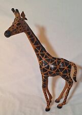 Vintage Leather Covered Giraffe Figurine 15