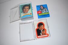 MOONRAKER JAMES BOND 007 VINTAGE COMPLETE 99 + 22 STICKER CARD SET 1979 (HMM36) picture
