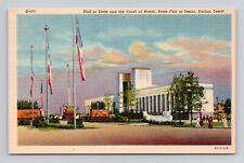 Postcard State Fair Buildings Dallas Texas, Vintage Linen M8 picture