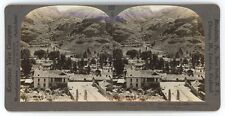 c1900's Real Photo Stereoview Keystone Peru - Ecuador - Ancient Terraces picture
