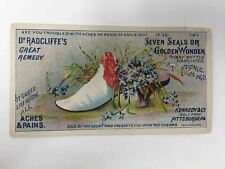 Dr. Radcliffe's Great Remedy Trade Card Victorian Quack Medicine c. 1880's picture