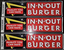 Vintage IN-N-OUT Burger Bumper sticker Pre 1990 picture