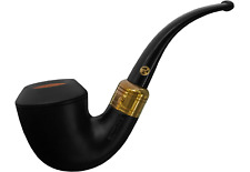 Rattray's Majesty 15 Black Smooth Bent Rhodesian 9mm Filter Tobacco Pipe - NEW picture