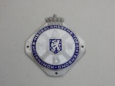 Vintage Chrome Enamel ANWB Netherlands Dutch Touring Club Car Badge Auto Emblem picture