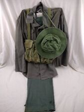 North Vietnamese Uniform Type 56 Ammo Pouch and Boonie Hat Vet Capture picture