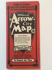 1960 Official Arrow city MAP Portland So Po Cape Elizabeth Maine Fred L Tower Co picture