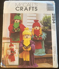 McCall's Crafts Caroler Dolls Angel Christmas Pattern 2994 Size 24