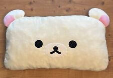 San-X Rilakkuma Korilakkuma Face Pillow Plush Extra Big Super Soft Collectible picture
