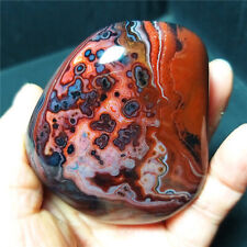 TOP 190G Natural Polished Silk Banded Lace Agate Crystal Madagascar B453 picture