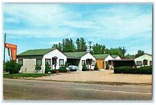 c1950's Vagabond Motel & Service Station East Douglas Wyoming WY Postcard picture