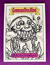 Garbage Pail Kids Sketch Victor Moreno Juicy Jessica / Green Dean GPK WHT 80s picture