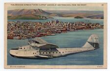 Linen Postcard, Pan-American Airways,